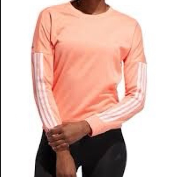 adidas Sweaters - HP Adidas Response Crew Coral Sweatshirt